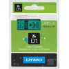 סרט סימון ברוחב 19 מ"מ 45809 Dymo - שחור על רקע ירוק