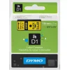 סרט סימון ברוחב 19 מ"מ 45808 Dymo - שחור על רקע צהוב