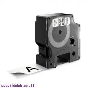 סרט סימון ברוחב 24 מ"מ 53713 Dymo - שחור על רקע לבן