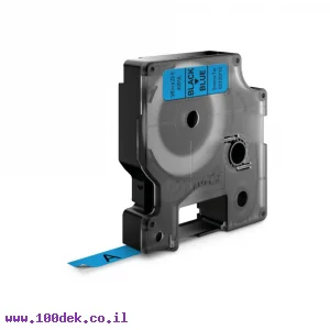 סרט סימון ברוחב 9 מ"מ 40916 Dymo - שחור על רקע כחול