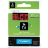 סרט סימון ברוחב 12 מ"מ 45017 Dymo - שחור על רקע אדום