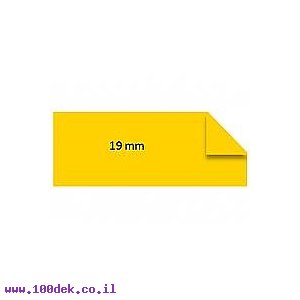סרט שרוול מתכווץ 19 ממ 1.5 מטר צהוב  דיימו