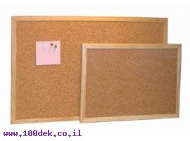 תמונה של מוצר לוח שעם מסגרת עץ בגודל 80x120 ס"מ