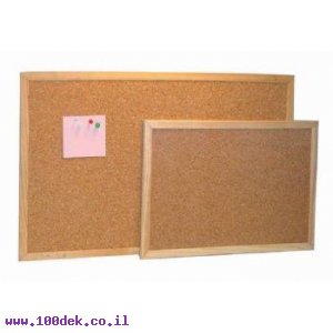 לוח שעם מסגרת עץ בגודל 80x120 ס"מ