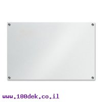 לוח זכוכית מחיק ומגנטי בצבע לבן בגודל 60x90 ס"מ