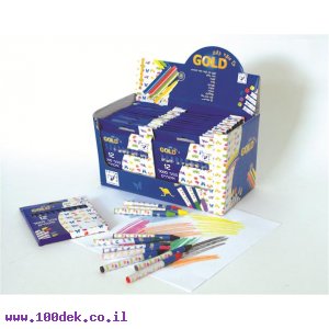 צבעי פסטל 12 יחי איכותיים GOLD