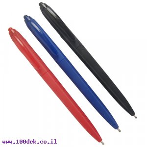 עט לחצן בסיס שמן COBRA F-333 - עובי 1.0 מ"מ - אדום
