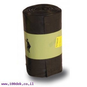 שקית אשפה 75x85 ס"מ, שחור - גליל של 25 יחידות