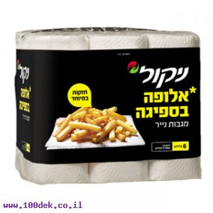 מגבת נייר חד פעמי לניקוי כללי - ניקול, 6 גלילים
