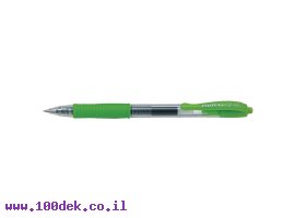 תמונה של מוצר עט ג'ל עם לחצן פיילוט Pilot G2 - ירוק בהיר 0.5 מ"מ