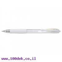 עט ג'ל עם לחצן פיילוט Pilot G2 - לבן פסטל 0.7 מ"מ