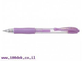 תמונה של מוצר עט ג'ל עם לחצן פיילוט Pilot G2 - סגול פסטל 0.7 מ"מ