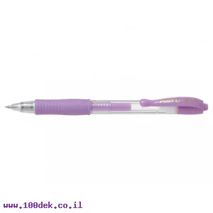עט ג'ל עם לחצן פיילוט Pilot G2 - סגול פסטל 0.7 מ"מ