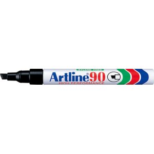 טוש לא מחיק 90 Artline (ארטליין) ראש שטוח - כחול