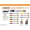 טוש לא מחיק 90 Artline (ארטליין) ראש שטוח - כחול