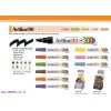 טוש לא מחיק 90 Artline (ארטליין) ראש שטוח - ורוד