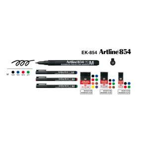 טוש לא מחיק לשקפים Artline EK-854 M (ארטליין) - כחול