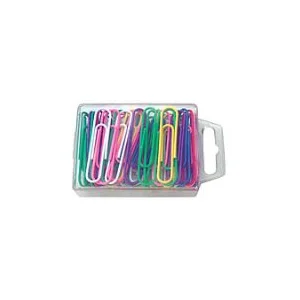 אטב נייר מס' 2 קטן - צבעוני - 50 יחידות