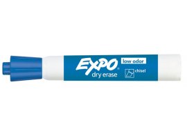 תמונה של מוצר טוש מחיק Expo II - ראש שטוח, כחול