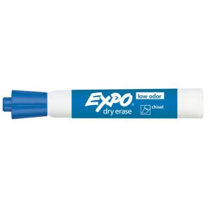 טוש מחיק Expo II - ראש שטוח, כחול