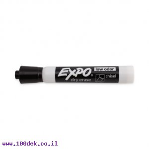 טוש מחיק Expo II - ראש שטוח, שחור