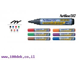 תמונה של מוצר טוש מחיק Artline 517 - ראש עגול, אדום