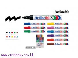 תמונה של מוצר טוש לא מחיק 90 Artline (ארטליין) - ערכה של 12 יחידות בצבעים שונים