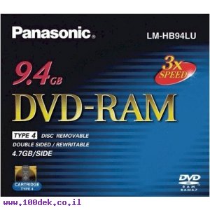 דיסק לצריבה DVD-RAM 9.4GB של FujiFilm