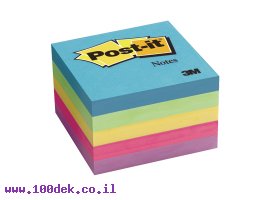 תמונה של מוצר מזכרית דביקה Post-it צבעוני אולטרה - 76x76 מ"מ - 5 יחידות של 100 דפים