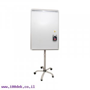 לוח תצוגה פליפ צארט על גלגלים בגודל 70x100 ס"מ