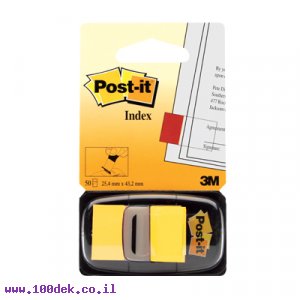 דגלון סימון Post-It - מארז של 50 יחידות - צהוב