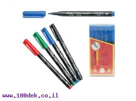 תמונה של מוצר טוש לא מחיק לשקפים LinePlus (ליין פלוס) M - אדום
