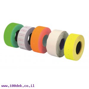 מדבקות TANEX לאקדח מחירים שורה אחת 600 יחידות בגליל - צהוב