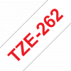 סרט סימון ברוחב 36 מ"מ Brother TZE-262 - אדום על רקע לבן
