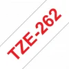סרט סימון ברוחב 36 מ"מ Brother TZE-262 - אדום על רקע לבן