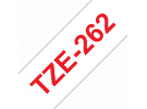 תמונה של מוצר סרט סימון ברוחב 36 מ"מ Brother TZE-262 - אדום על רקע לבן