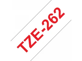 תמונה של מוצר סרט סימון ברוחב 36 מ"מ Brother TZE-262 - אדום על רקע לבן