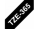 תמונה של מוצר סרט סימון ברוחב 36 מ"מ Brother TZE-365 - לבן על רקע שחור