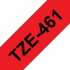 סרט סימון ברוחב 36 מ"מ Brother TZE-461 - שחור על רקע אדום