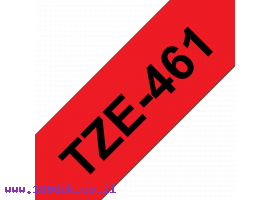 תמונה של מוצר סרט סימון ברוחב 36 מ"מ Brother TZE-461 - שחור על רקע אדום