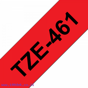 סרט סימון ברוחב 36 מ"מ Brother TZE-461 - שחור על רקע אדום