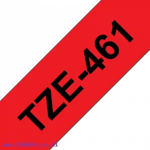 סרט סימון ברוחב 36 מ"מ Brother TZE-461 - שחור על רקע אדום
