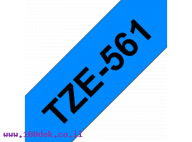 תמונה של מוצר סרט סימון ברוחב 36 מ"מ Brother TZE-561 - שחור על רקע כחול