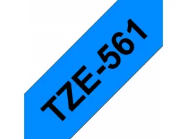 תמונה של מוצר סרט סימון ברוחב 36 מ"מ Brother TZE-561 - שחור על רקע כחול