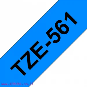 סרט סימון ברוחב 36 מ"מ Brother TZE-561 - שחור על רקע כחול