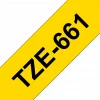 סרט סימון ברוחב 36 מ"מ Brother TZE-661 - שחור על רקע צהוב