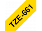תמונה של מוצר סרט סימון ברוחב 36 מ"מ Brother TZE-661 - שחור על רקע צהוב