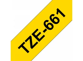 תמונה של מוצר סרט סימון ברוחב 36 מ"מ Brother TZE-661 - שחור על רקע צהוב