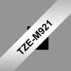 סרט סימון ברוחב 9 מ"מ Brother TZE-M921 - שחור על רקע כסף מט