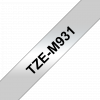 סרט סימון ברוחב 12 מ"מ Brother TZE-M931 - שחור על רקע כסף מט